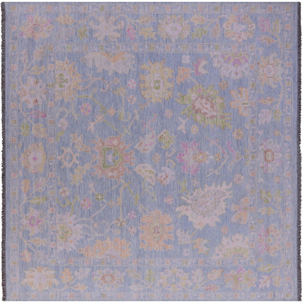 Square Turkish Oushak Handmade Wool Rug - Manhattan Rugs