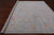 SUPER SALE Silver 10' Square Turkish Angora Oushak Hand-Knotted Wool Rug - Q21280