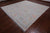 SUPER SALE Silver 10' Square Turkish Angora Oushak Hand-Knotted Wool Rug - Q21280