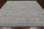 SUPER SALE Silver 9' Square Handmade Turkish Angora Oushak Wool Rug - Q21281