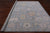 SUPER SALE Silver 10' Square Hand Knotted Turkish Angora Oushak Rug - Q21282