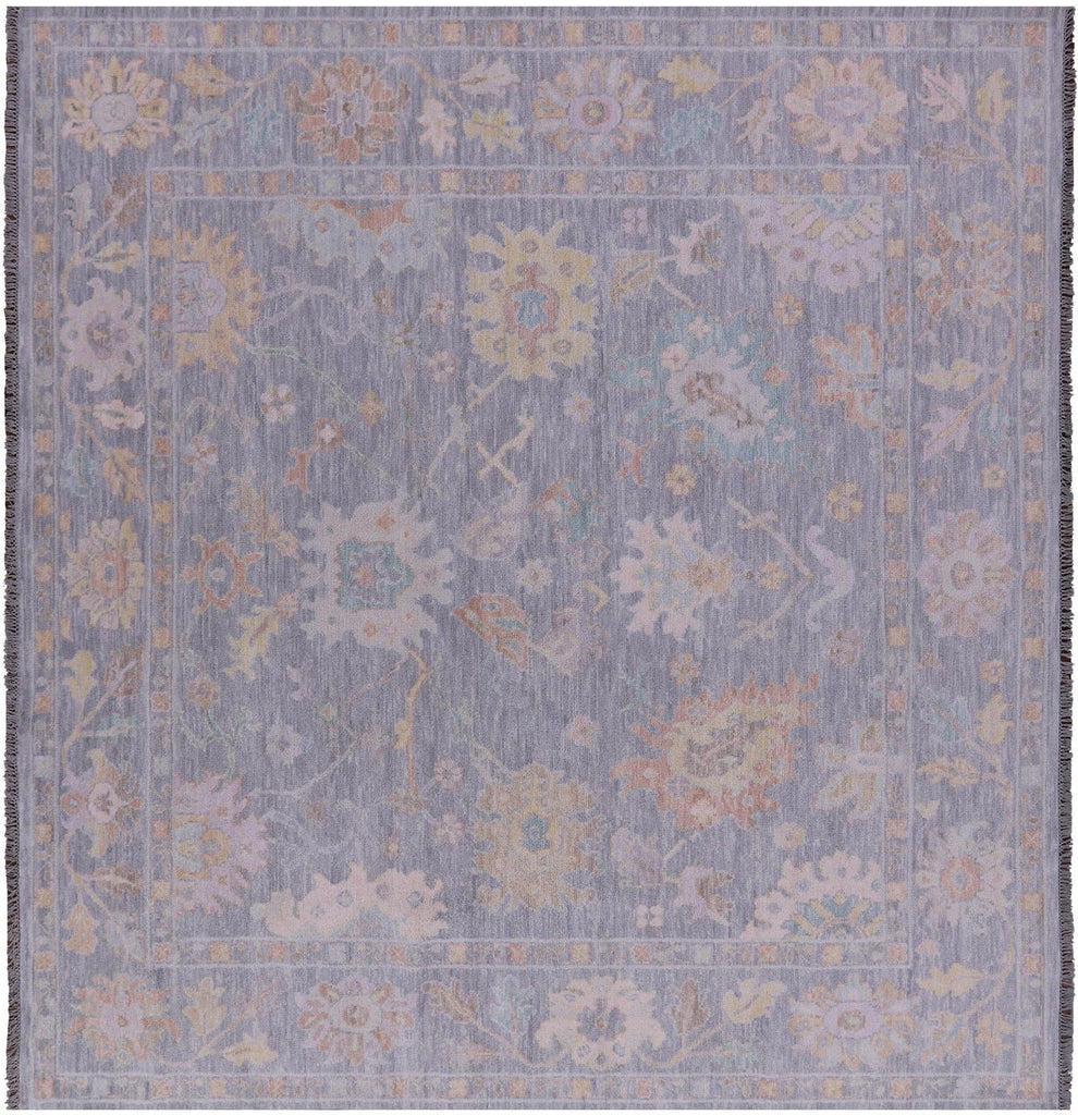 Square Hand Knotted Turkish Oushak Rug - Manhattan Rugs