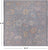 SUPER SALE Silver 10' Square Hand Knotted Turkish Angora Oushak Rug - Q21282