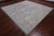 SUPER SALE Silver 10' Square Hand Knotted Turkish Angora Oushak Rug - Q21282