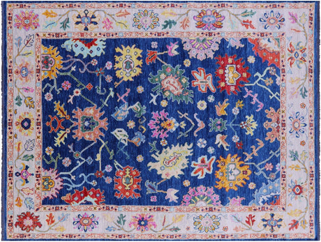 Turkish Oushak Hand-Knotted Wool Rug - Manhattan Rugs