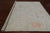 SUPER SALE Ivory 9' Square Turkish Angora Oushak Handmade Wool Rug - Q21307