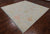 SUPER SALE Ivory 9' Square Turkish Angora Oushak Handmade Wool Rug - Q21307