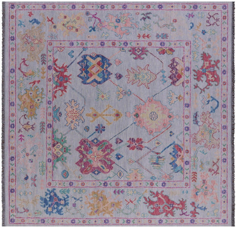 Square Turkish Oushak Handmade Wool Rug - Manhattan Rugs