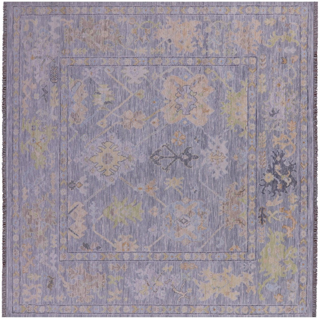 Square Turkish Oushak Hand-Knotted Rug - Manhattan Rugs