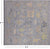 SUPER SALE Silver 9' Square Turkish Angora Oushak Hand-Knotted Rug - Q21312