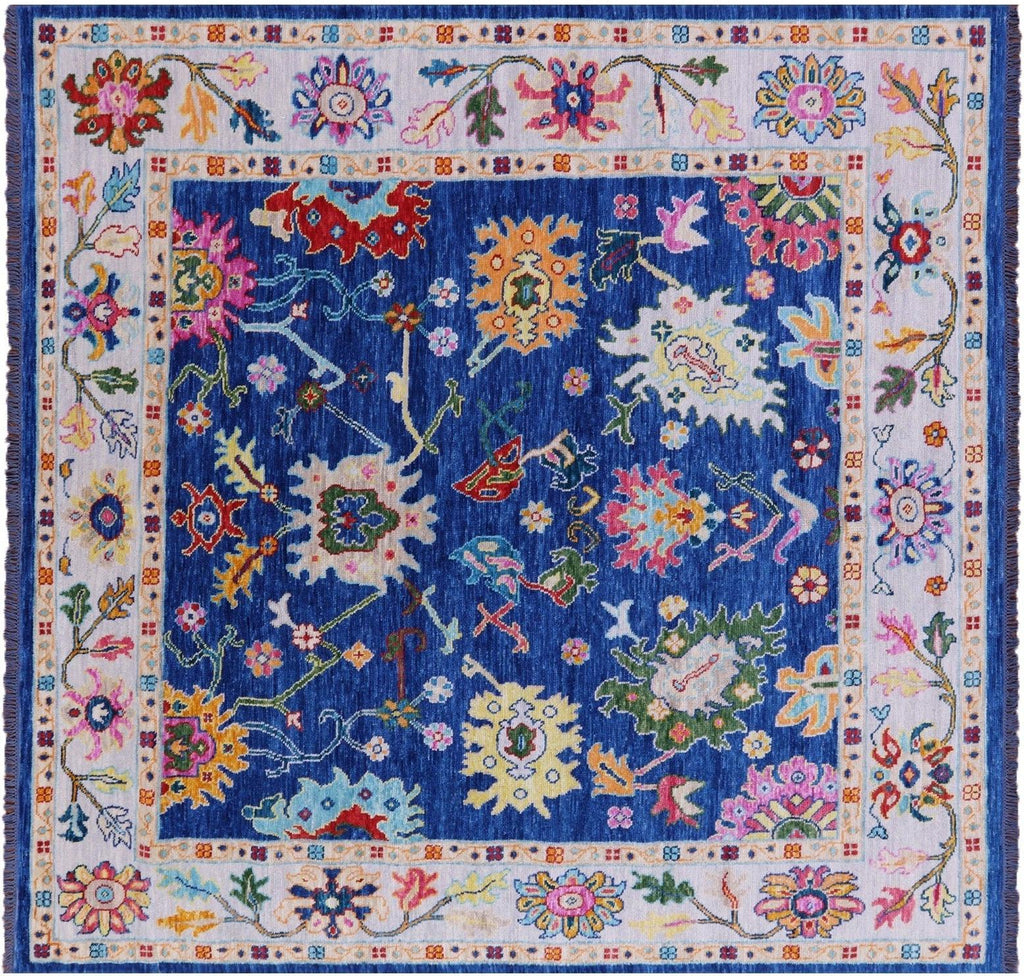 Square Turkish Oushak Handmade Rug - Manhattan Rugs