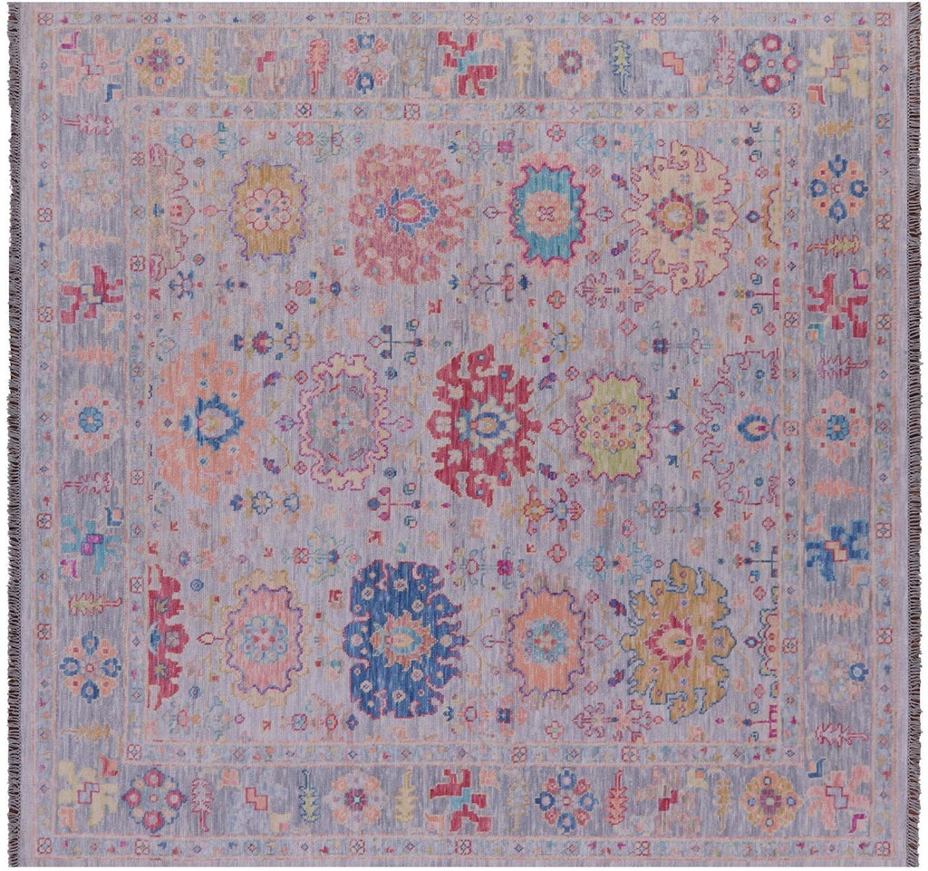 Square Turkish Oushak Handmade Wool Rug - Manhattan Rugs