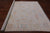 SUPER SALE Ivory 8' Square Handmade Turkish Angora Oushak Wool Rug - Q21319