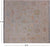 SUPER SALE Ivory 8' Square Handmade Turkish Angora Oushak Wool Rug - Q21319