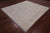 SUPER SALE Ivory 8' Square Handmade Turkish Angora Oushak Wool Rug - Q21319