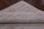 Ivory 8' Square Handmade Turkish Angora Oushak Wool Rug - Q21319