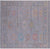 Silver 8' Square Turkish Angora Oushak Handmade Wool Rug - Q21320