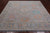 SUPER SALE Silver 8' Square Turkish Angora Oushak Handmade Wool Rug - Q21320