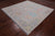SUPER SALE Silver 8' Square Turkish Angora Oushak Handmade Wool Rug - Q21320