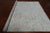 SUPER SALE Silver 8' Square Turkish Angora Oushak Hand Knotted Rug - Q21333
