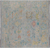 SUPER SALE Silver 8' Square Turkish Angora Oushak Hand Knotted Rug - Q21333