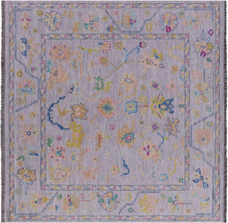 Square Turkish Oushak Handmade Rug - Manhattan Rugs