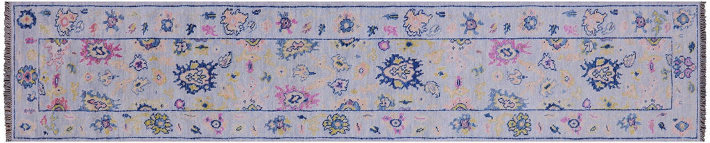 Turkish Oushak Hand Knotted Wool Runner Rug - Manhattan Rugs