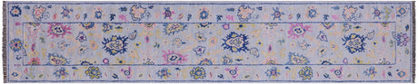 Turkish Oushak Hand Knotted Wool Runner Rug - Manhattan Rugs