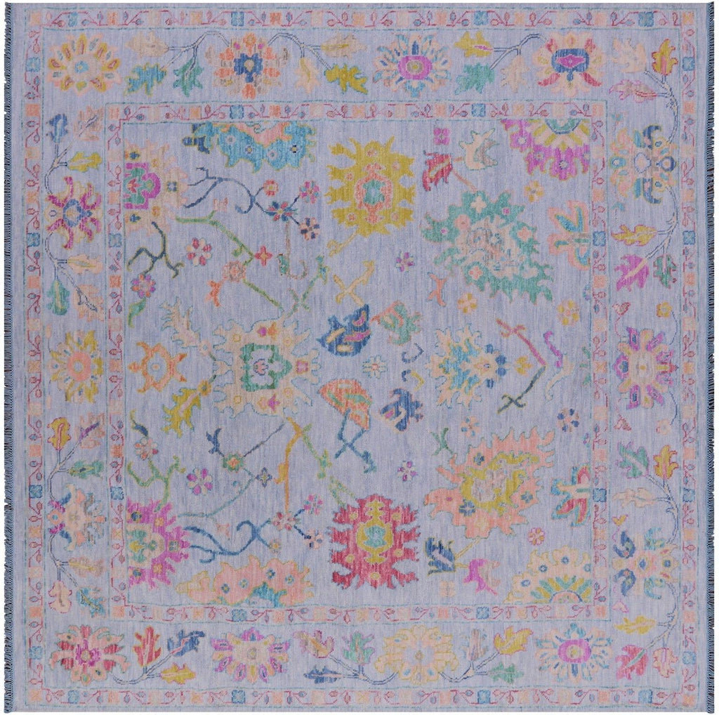 Square Handmade Turkish Oushak Rug - Manhattan Rugs