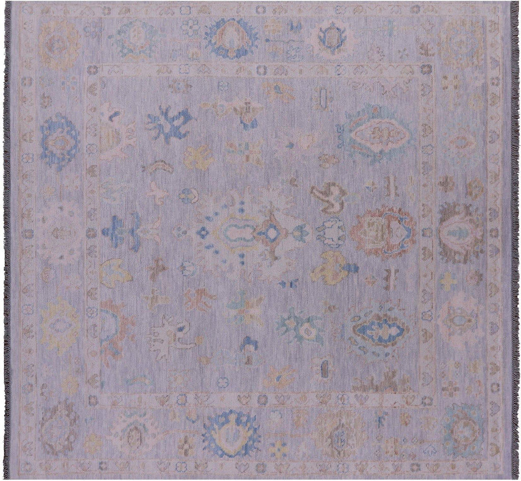 Square Turkish Oushak Hand-Knotted Rug - Manhattan Rugs