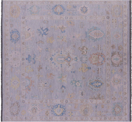 Square Turkish Oushak Hand-Knotted Rug - Manhattan Rugs