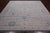 SUPER SALE Silver 9' Square Turkish Angora Oushak Hand-Knotted Rug - Q21355