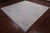 SUPER SALE Silver 9' Square Turkish Angora Oushak Hand-Knotted Rug - Q21355
