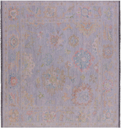 Square Turkish Oushak Handmade Wool Rug - Manhattan Rugs
