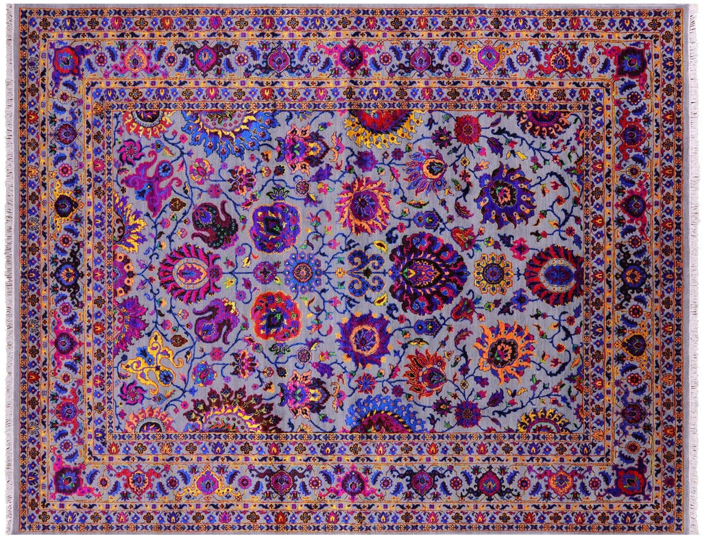 Wool & Silk Persian Tabriz Hand-Knotted Rug - Manhattan Rugs