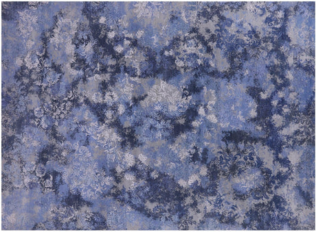 Hand Knotted Wool & Silk Modern Rug - Manhattan Rugs