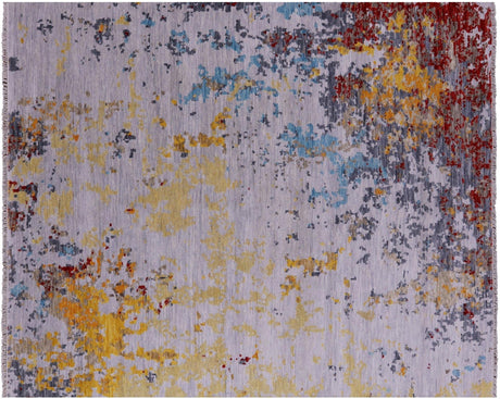 Abstract Modern Hand Knotted Wool Rug - Manhattan Rugs