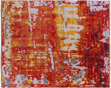 Abstract Modern Hand Knotted Wool Rug - Manhattan Rugs