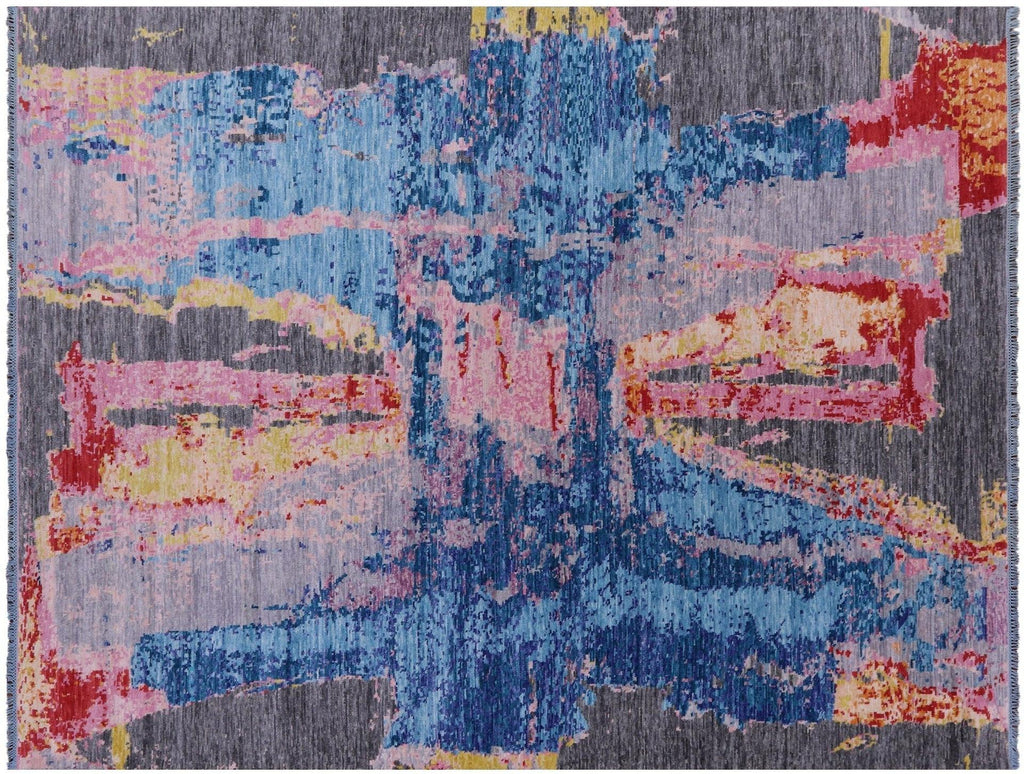 Hand Knotted Modern Abstract Wool Rug - Manhattan Rugs