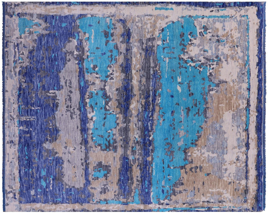 Handmade Abstract Modern Wool Rug - Q21390 - Manhattan Rugs