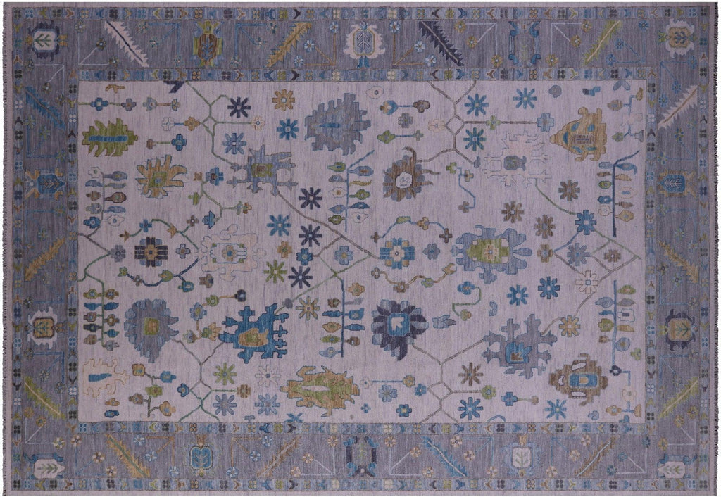 Turkish Oushak Hand-Knotted Wool Rug - Manhattan Rugs