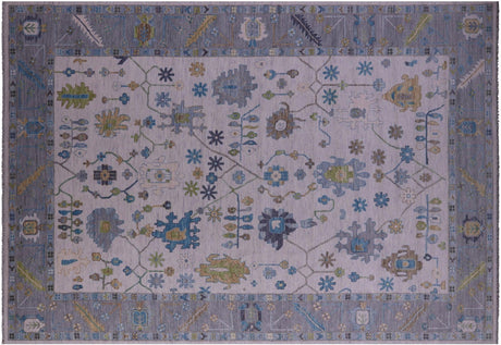 Turkish Oushak Hand-Knotted Wool Rug - Manhattan Rugs