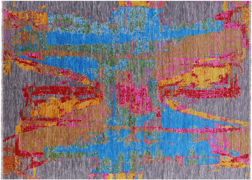 Modern Abstract Hand-Knotted Rug - Manhattan Rugs