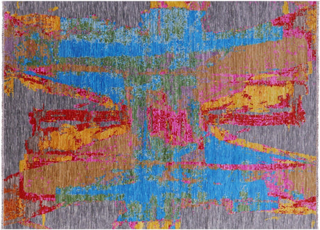 Modern Abstract Hand-Knotted Rug - Manhattan Rugs