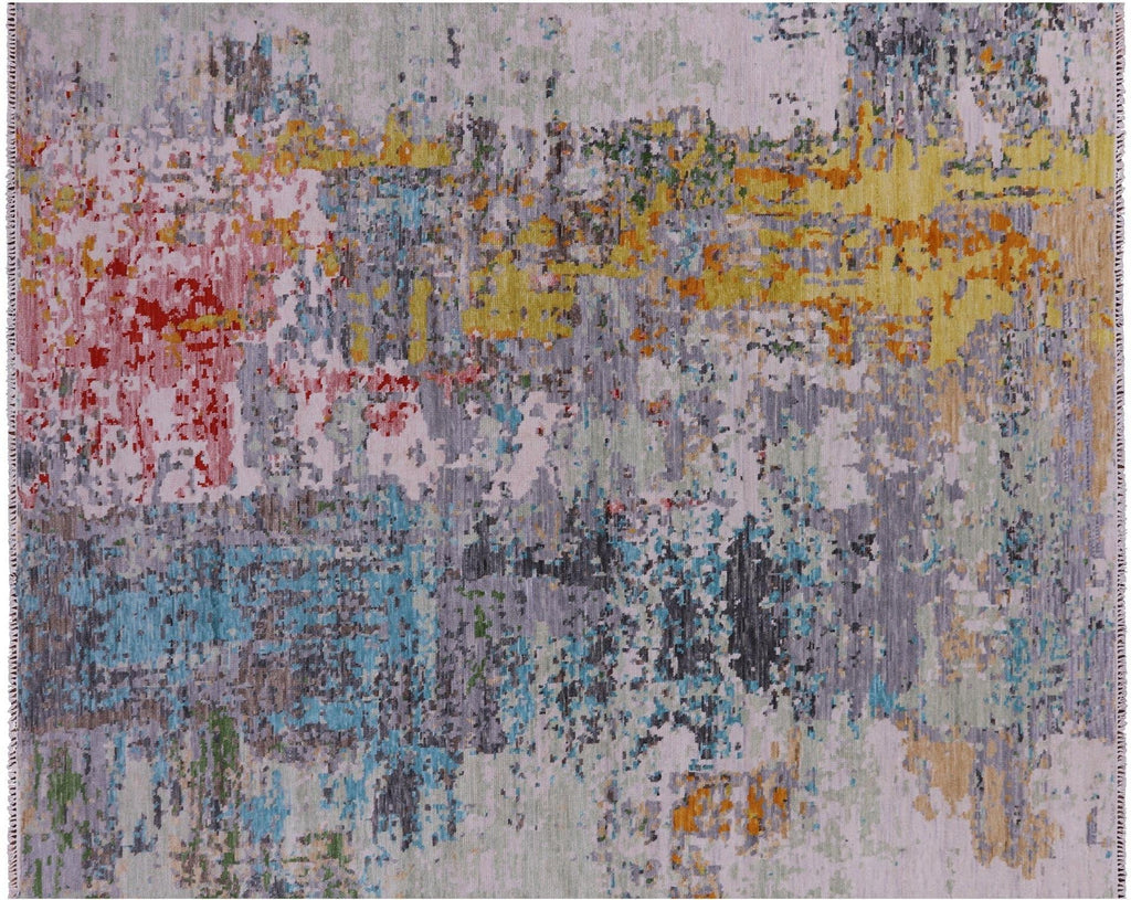 Hand Knotted Modern Abstract Wool Rug - Manhattan Rugs