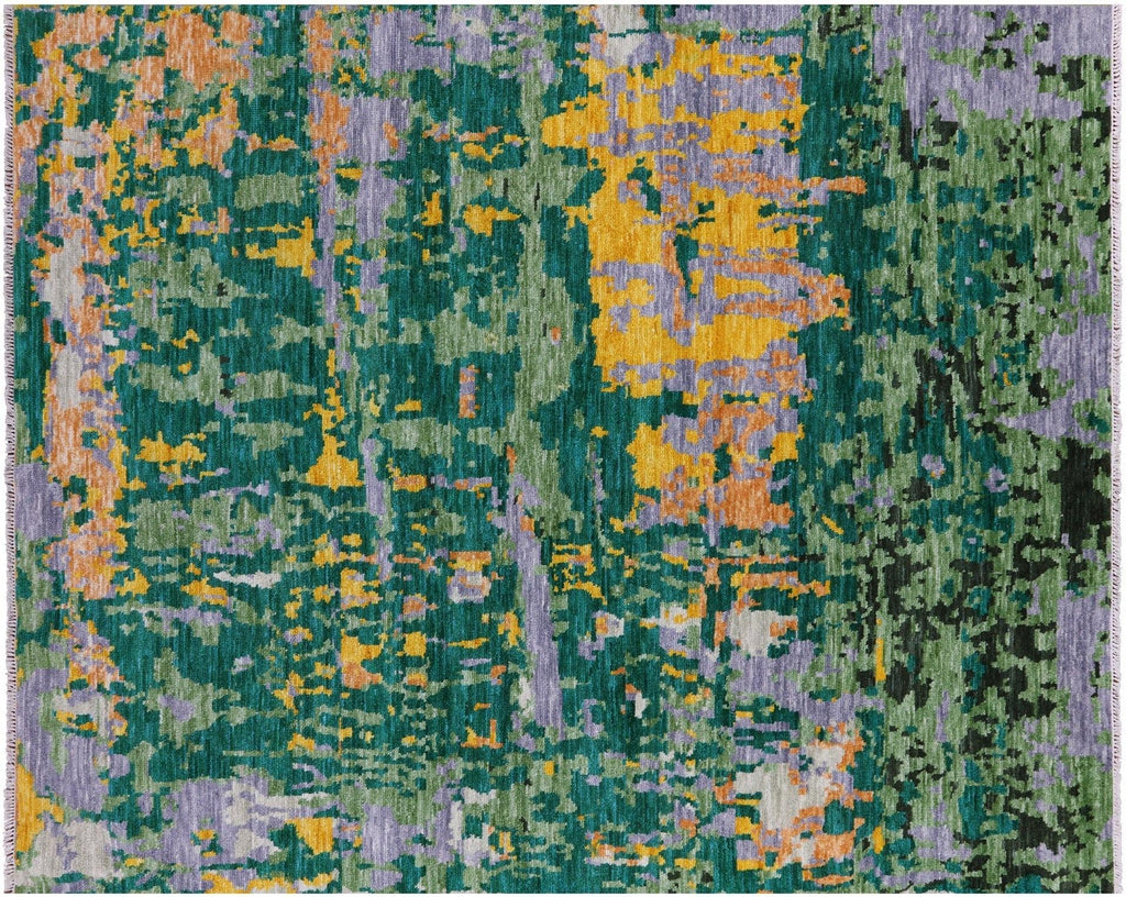 Abstract Modern Hand Knotted Wool Rug - Manhattan Rugs