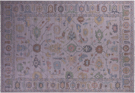 Hand Knotted Turkish Oushak Wool Rug - Manhattan Rugs
