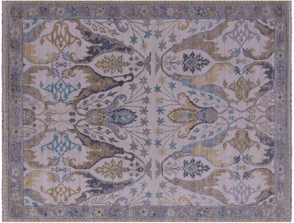 Hand-Knotted Turkish Oushak Wool Rug - Manhattan Rugs