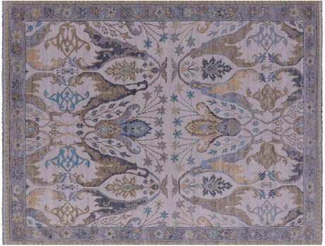 Hand-Knotted Turkish Oushak Wool Rug - Manhattan Rugs