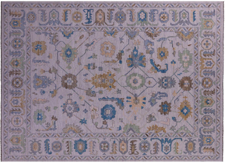 Turkish Oushak Hand Knotted Wool Rug - Manhattan Rugs